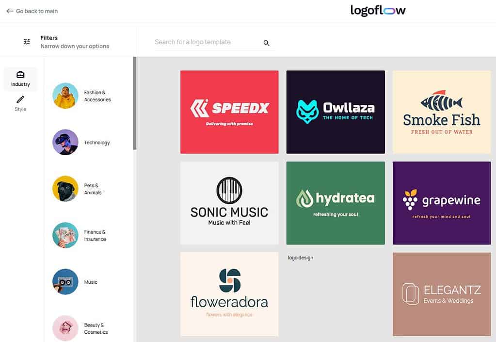 Glorify Logoflow kreator logo firmy
