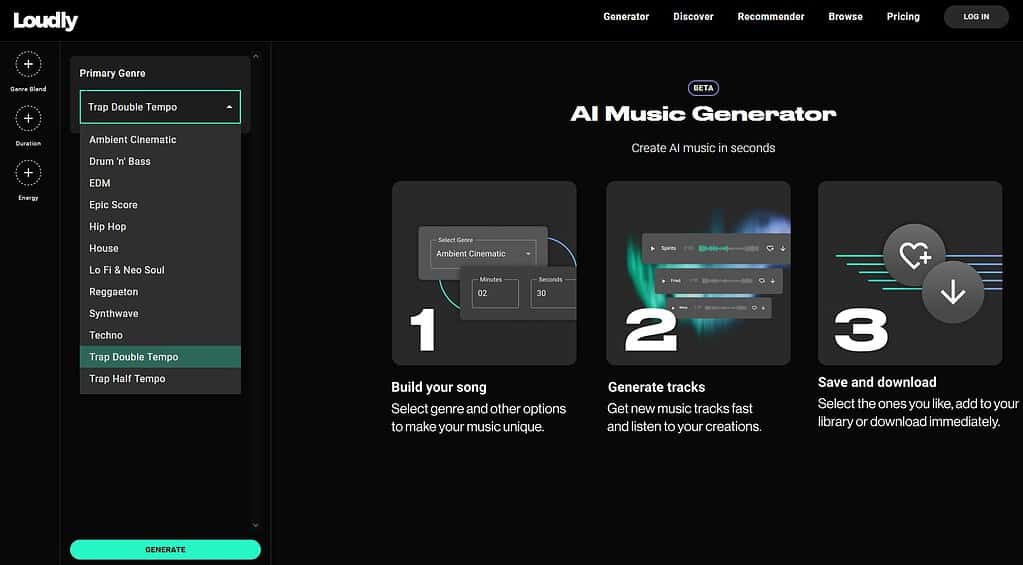 Loudly AI Music Generator